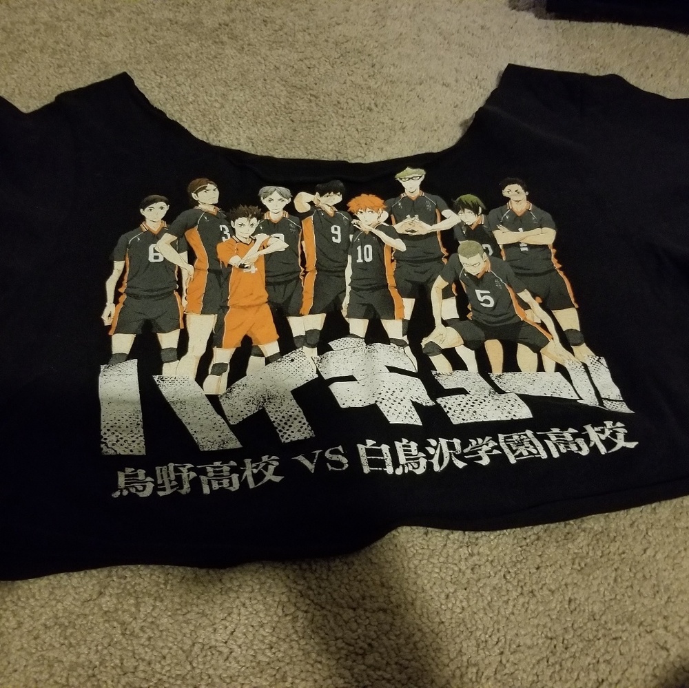 Haikyu Anime Cut Crop Top